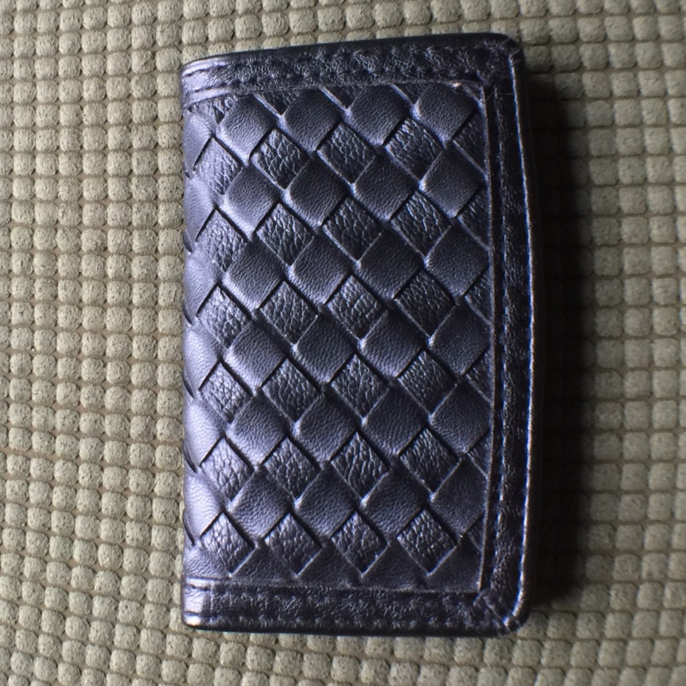 Black stitched card/money holder