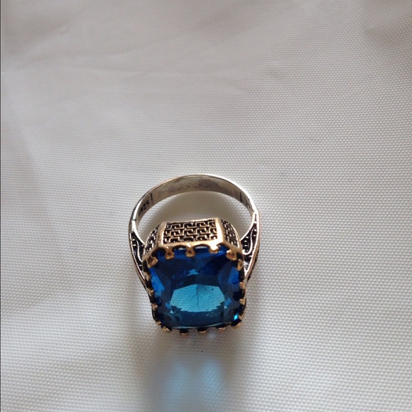 925 STERLING SILVER SOLITAIRE RING 7g - Sz 8 - Picture 2 of 4