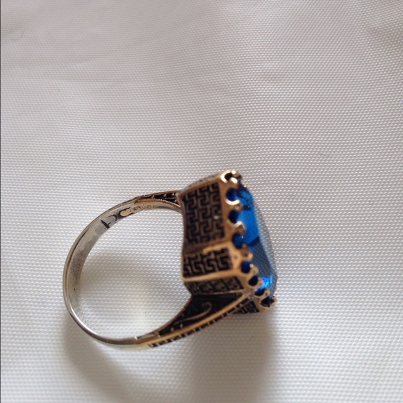 925 STERLING SILVER SOLITAIRE RING 7g - Sz 8 - Picture 3 of 4