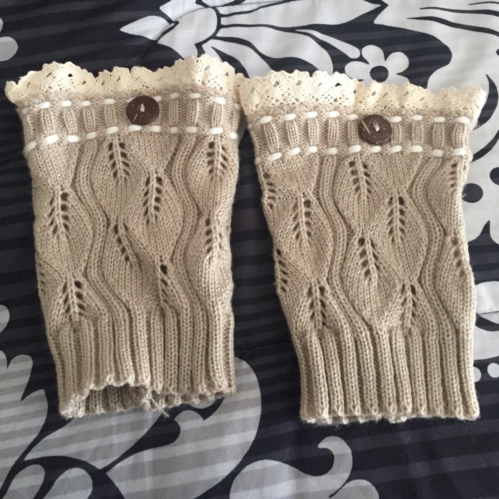 Beige Boot Cuffs