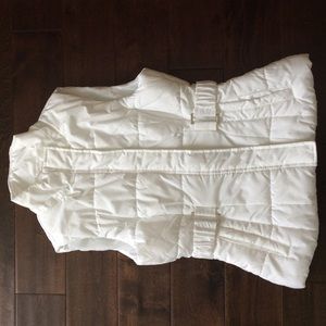 New York & Company white puffer vest
