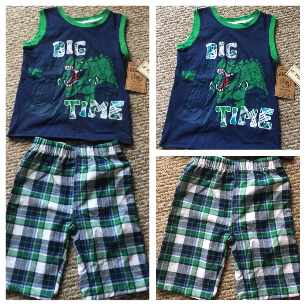 Little Rebels boys 2pc tank top and shorts size 6