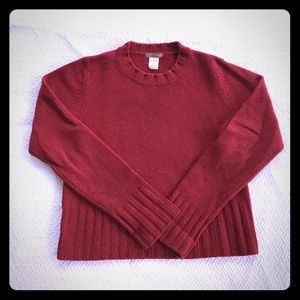 Make offer! Small Red J. Crew 100% Wool Sweater