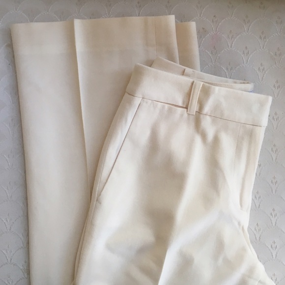 winter white wool pants