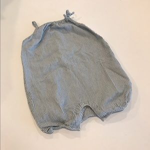 BabyGap Striped Denim Romper
