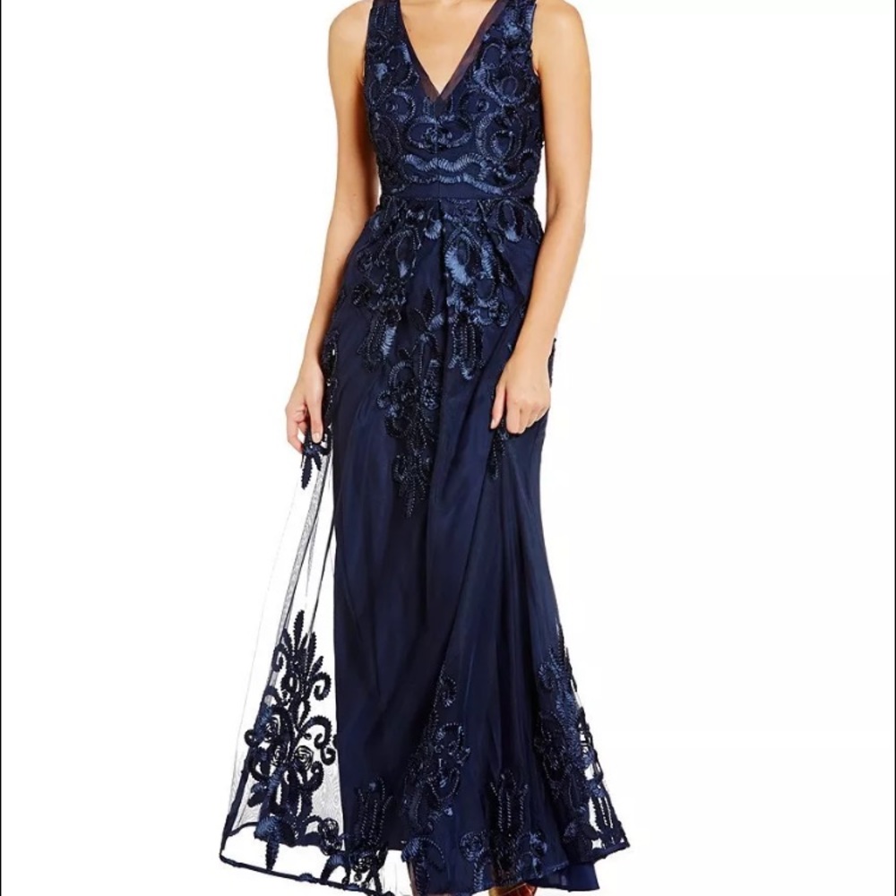 NWT size 4 Belle Badgley embellished dress gown