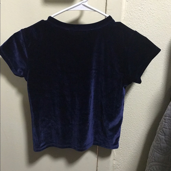 blue velvet brandy melville top - Picture 3 of 3