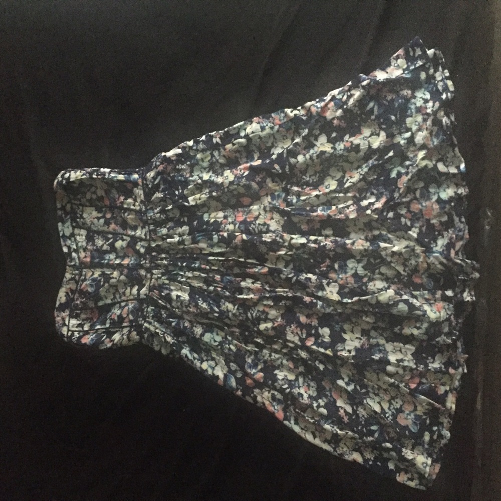 Floral print knee length dress