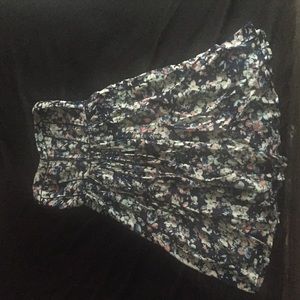 Floral print knee length dress