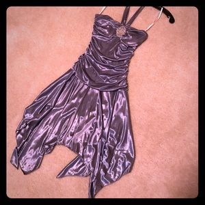 Asymmetrical hem dress