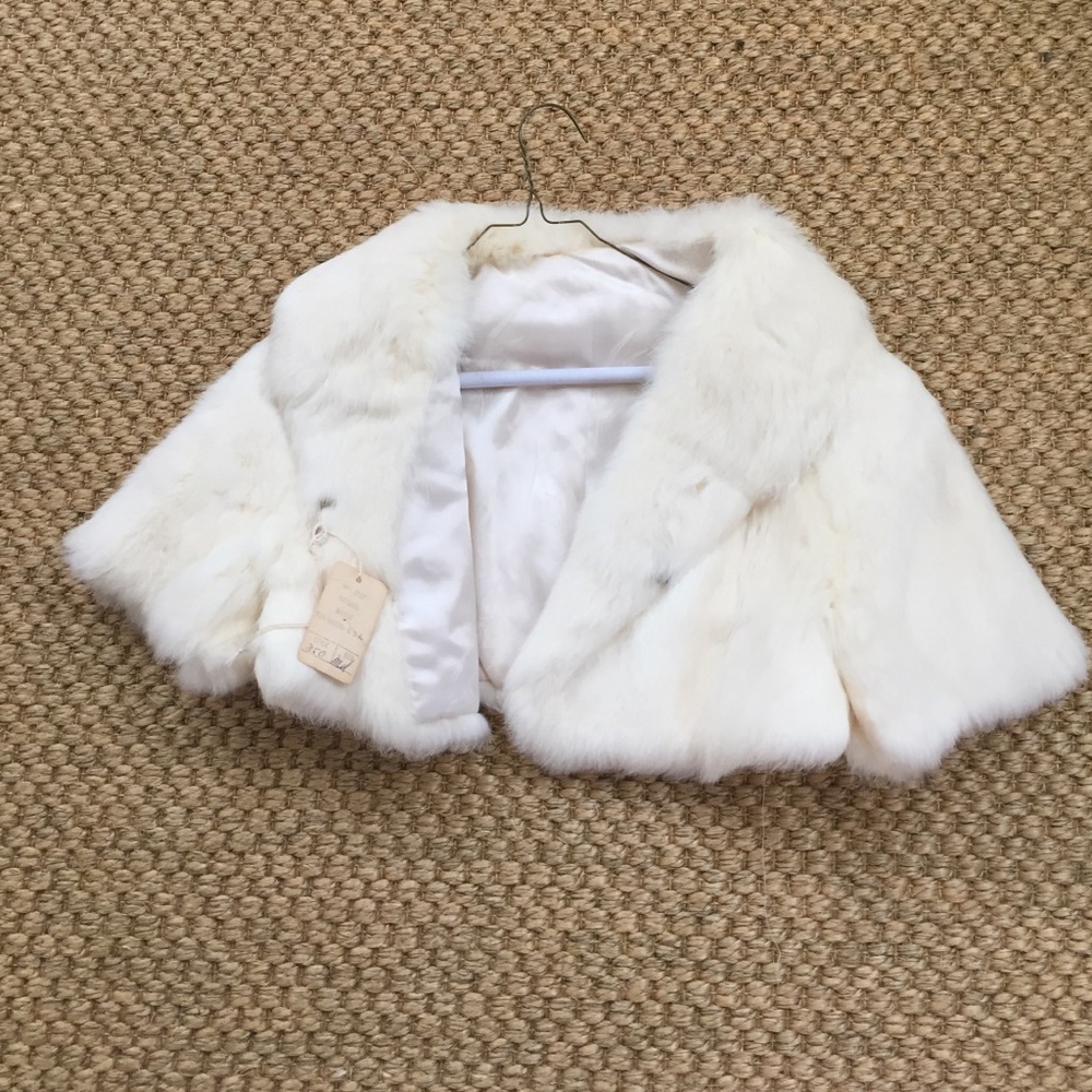 Vintage rabbit fur stole