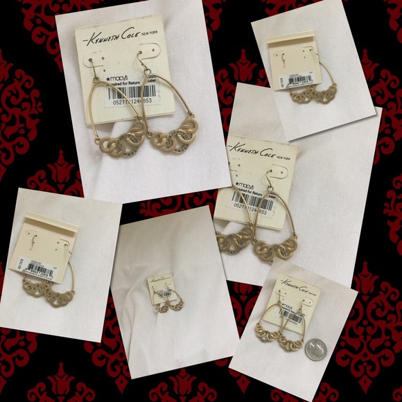 Kenneth Cole earrings. Never worn. NWT - Picture 2 of 4