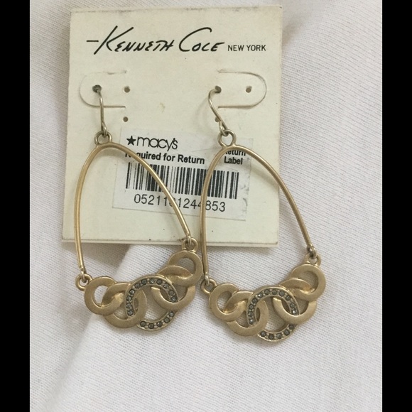 Kenneth Cole earrings. Never worn. NWT - Picture 3 of 4