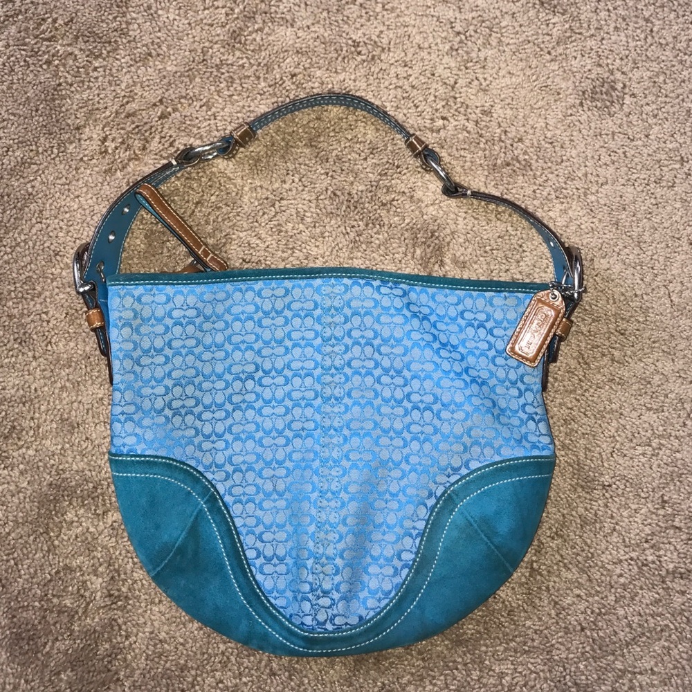 Blue Coach Purse