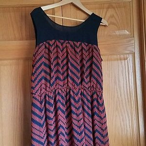 Full length flowy plus sized dress