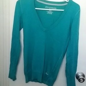 Long Sleeve Blue Shirt/Sweater
