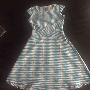 Knee length striped dress