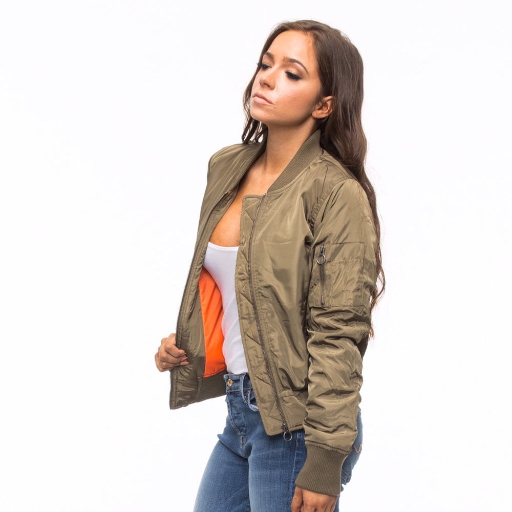Olive Green Bomber