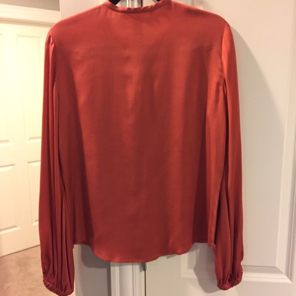 Gorgeous Silk Top with Tie Front - Picture 4 of 4