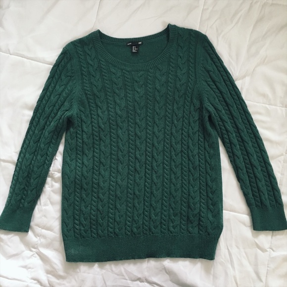 dark green hoodie h&m