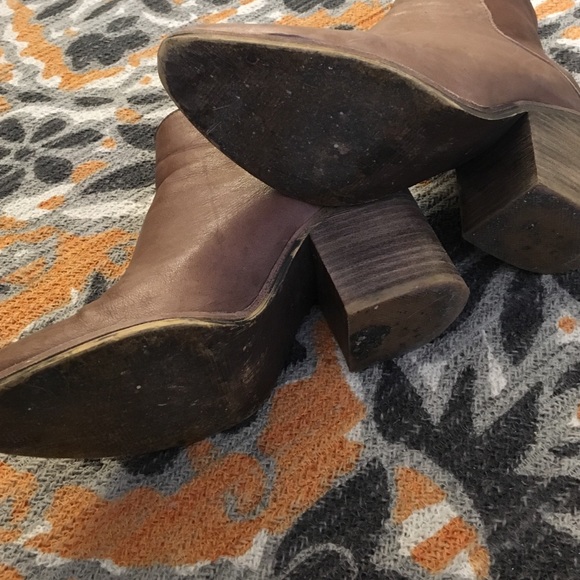 TANI Tan leather booties - Picture 3 of 4