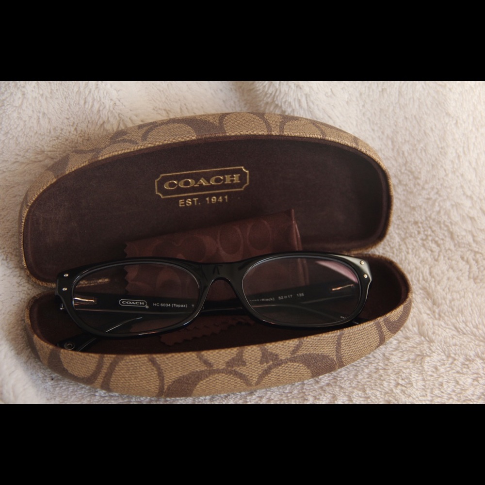 Coach Prescription Eyeglasses w/ Case & Cloth:SALE