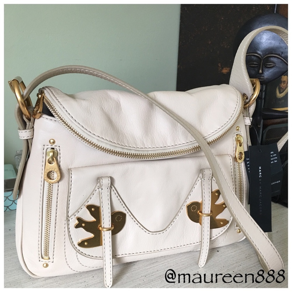HTF! MBMJ Petal to the Metal Natasha Bag [beige]
