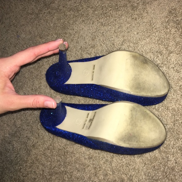 Blue glitter pumps - Picture 4 of 4