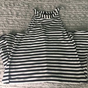 Black and white express dress