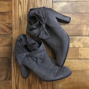 Cute suede booties