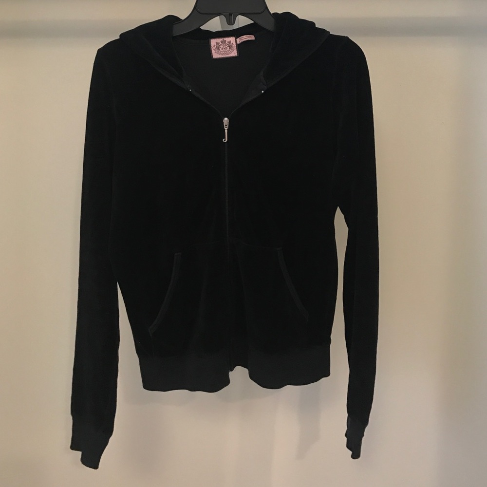 Black Juicy Couture Zip up hoodie