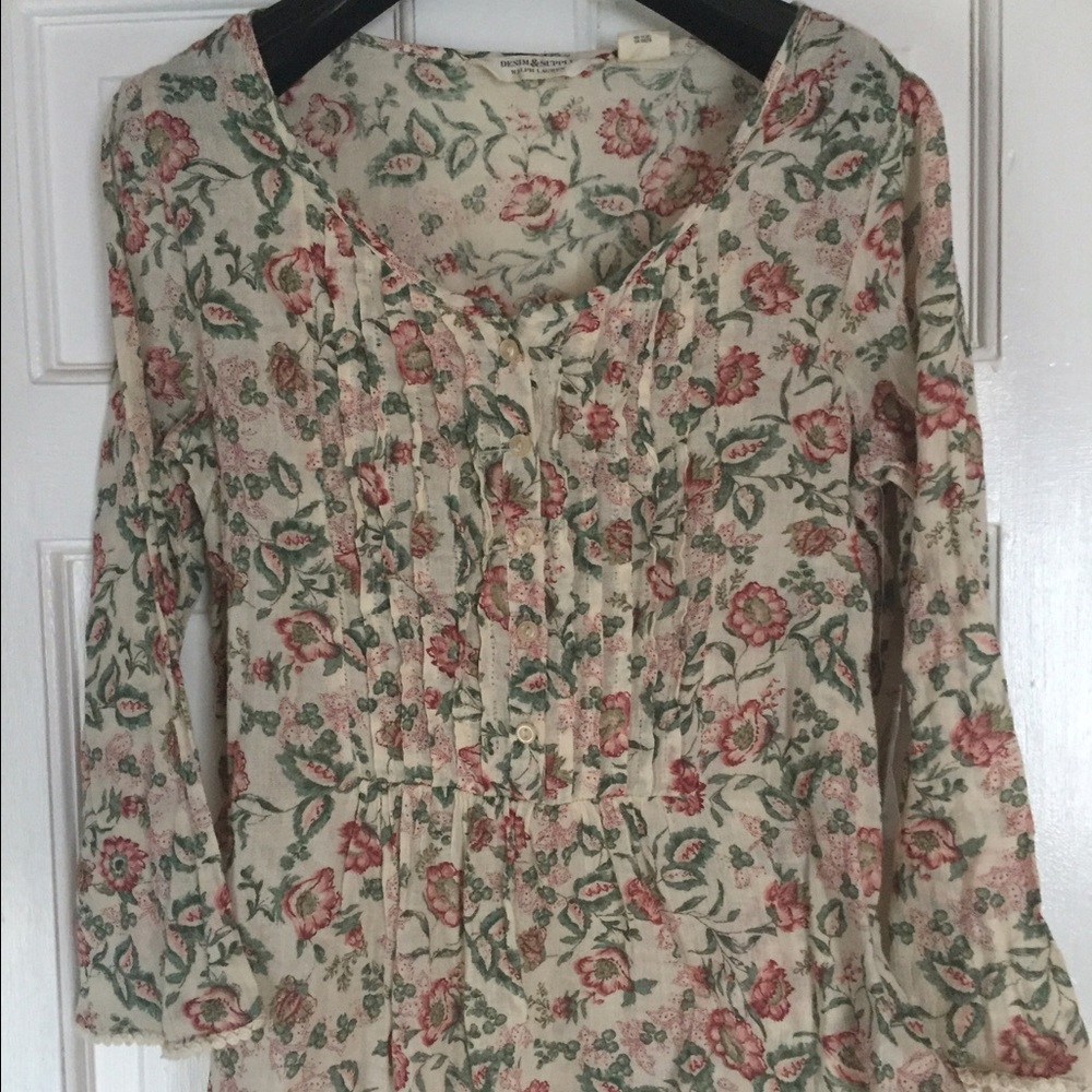 Ralph Lauren Boho Floral Top