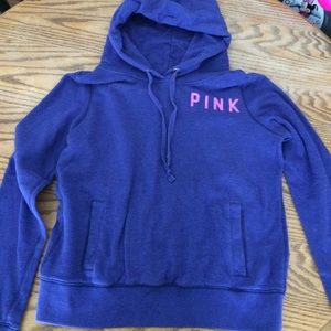 Purple Victoria's Secret hoodie size large.