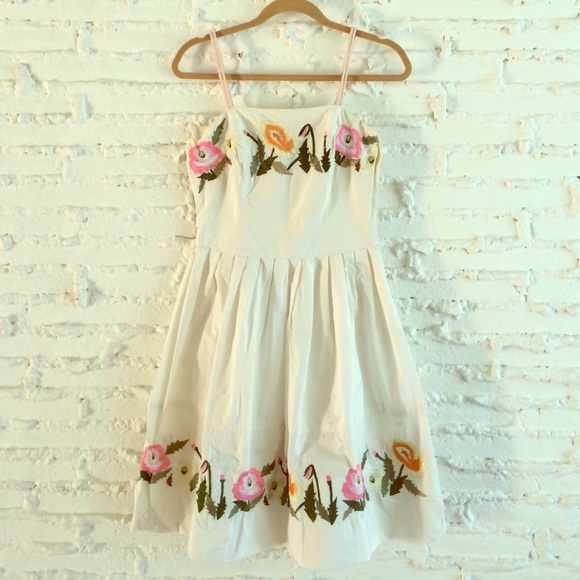 Anthropologie Dresses & Skirts - {anthro} Elevenses Embroidered Floral Dress