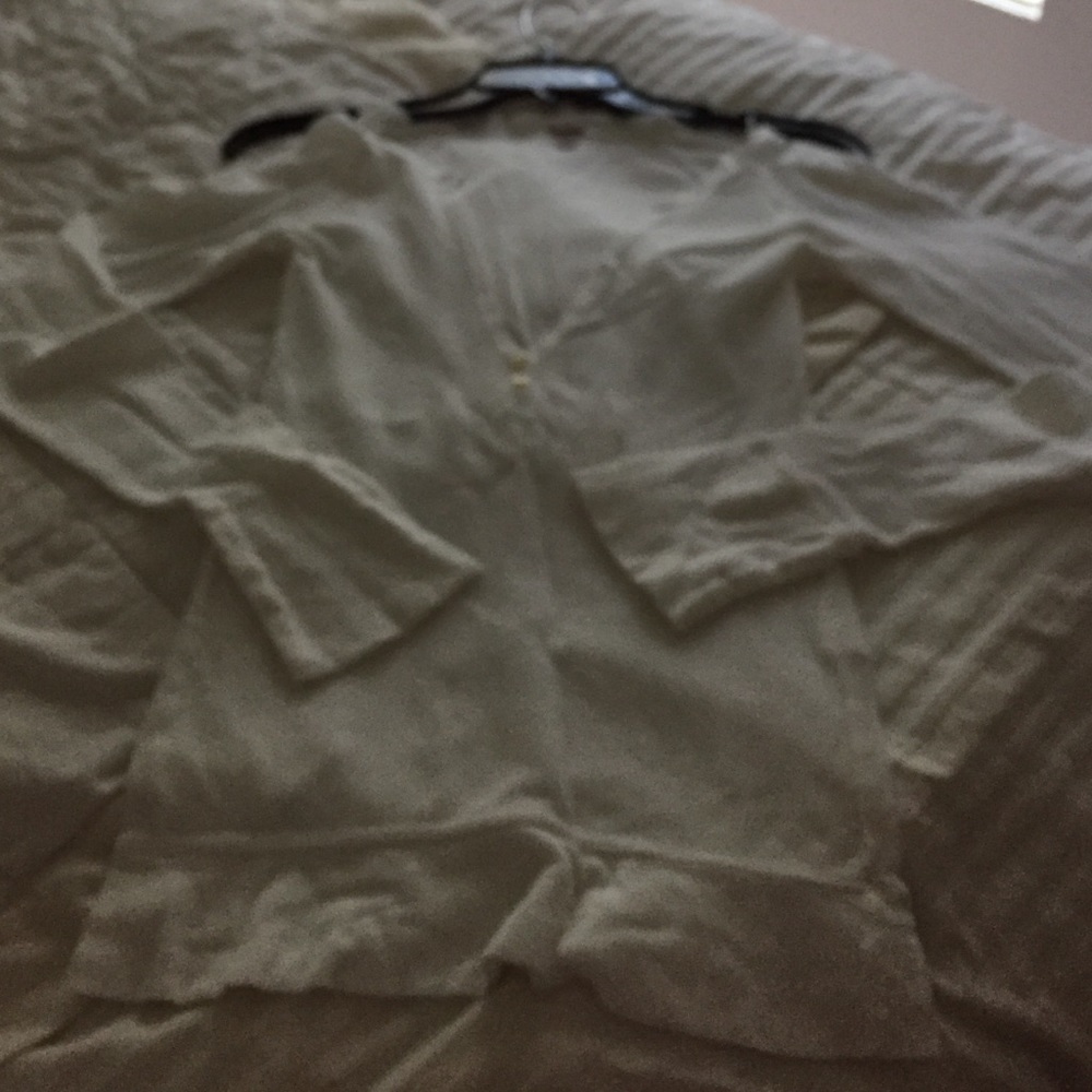 White long sleeve top