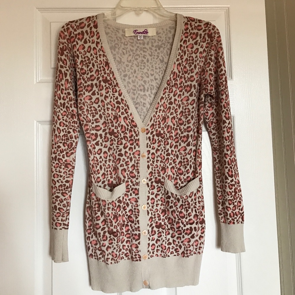 Emmelee Animal Print Cardigan