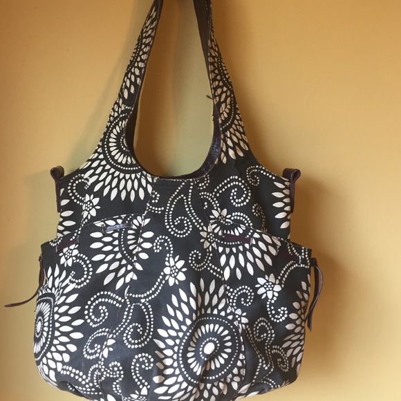Lucky Brand Handbags - Lucky brand boho canvas and leather bag