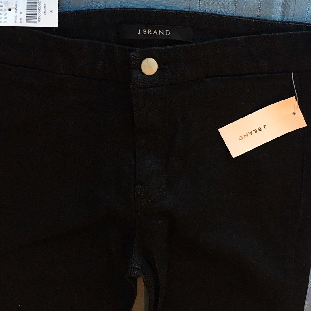 J Brand Black Tailored High Rise Flare Jeans