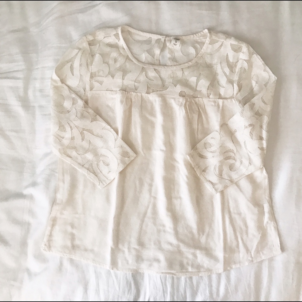 Ivory Lace Blouse