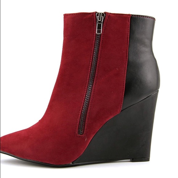 axny Shoes - New in Box A. X. N. Y. Bordeaux Ankle Bootie w/zip