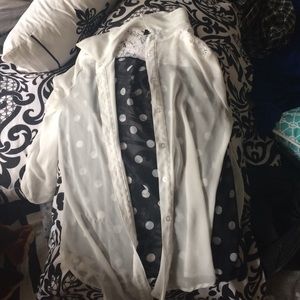 Cute seethrough shirt.