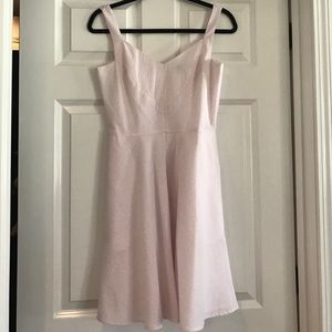 Ann Taylor light pink seersucker dress