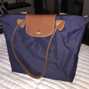 Long Champ Le Pliage tote small