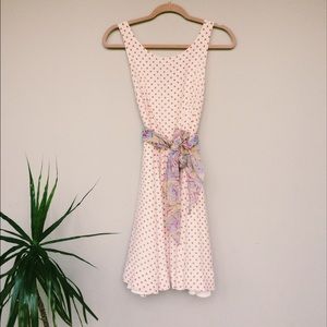 Anthropologie Silk Polka Dot Dress