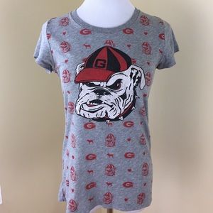 Pink Victoria's Secret Bulldogs Tee