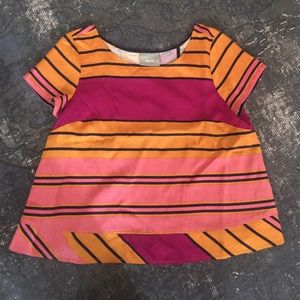 Anthropologie silk faille top