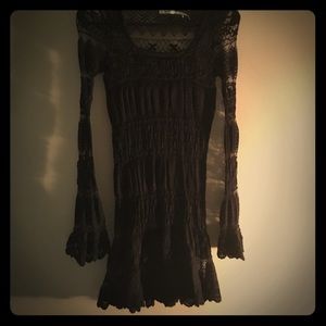 All lace chic goth dress