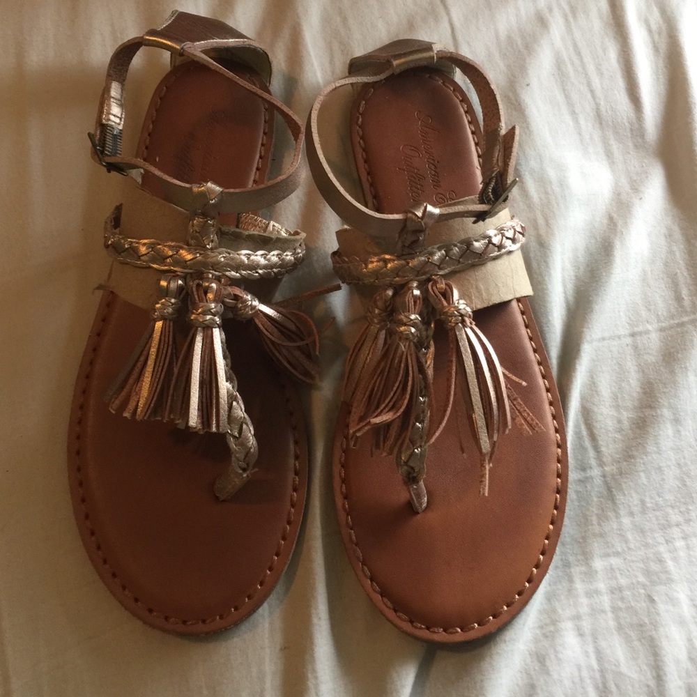American Eagle tassel sandals