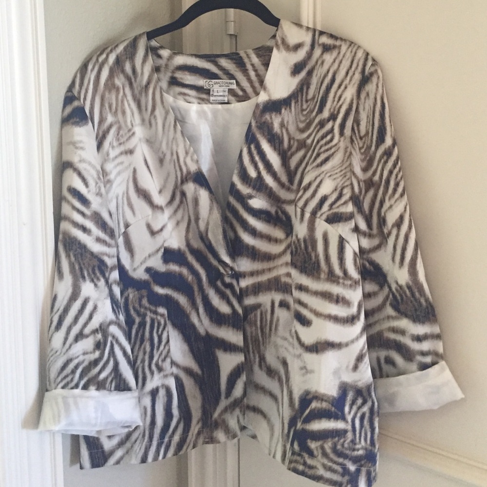 Animal print Blazer