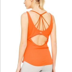 ALO Yoga Sculpt Tank, neon lily, small